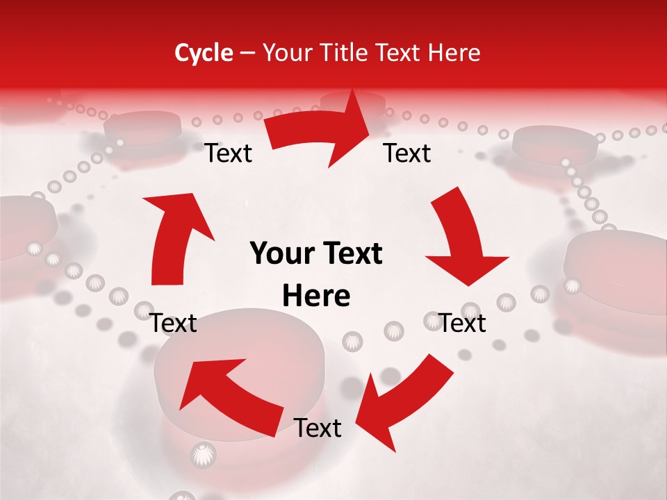 A Group Of Red Circles On A White Surface PowerPoint Template