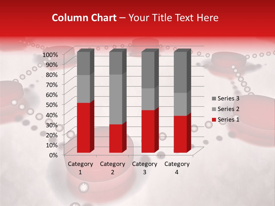 A Group Of Red Circles On A White Surface PowerPoint Template