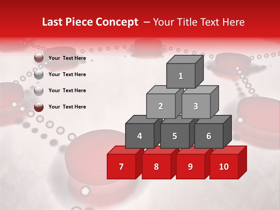 A Group Of Red Circles On A White Surface PowerPoint Template