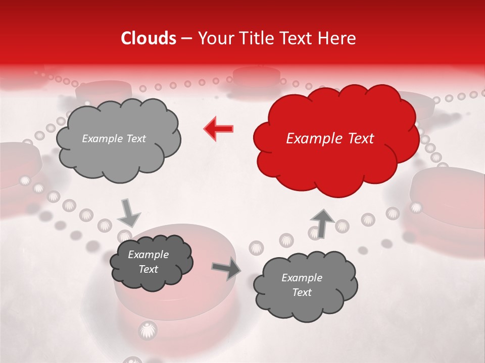 A Group Of Red Circles On A White Surface PowerPoint Template