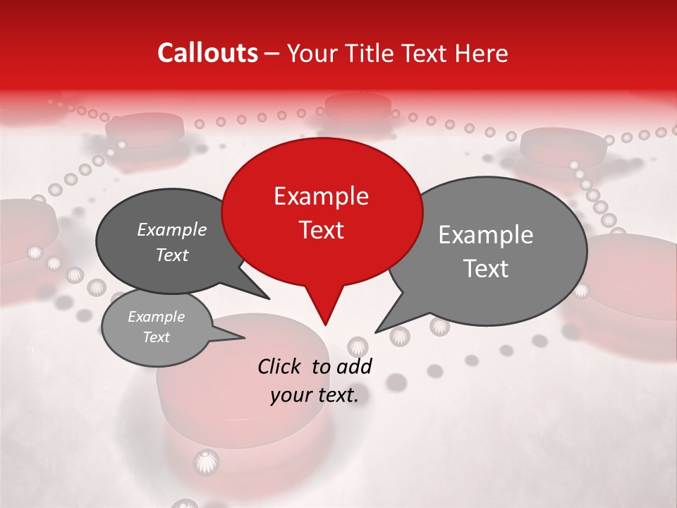 A Group Of Red Circles On A White Surface PowerPoint Template