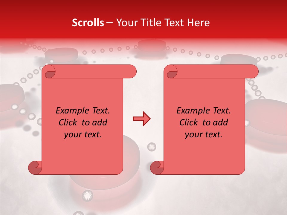 A Group Of Red Circles On A White Surface PowerPoint Template