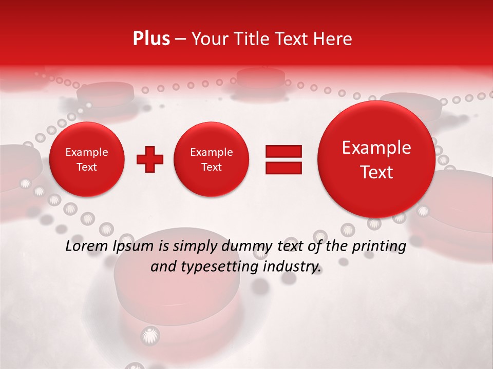 A Group Of Red Circles On A White Surface PowerPoint Template