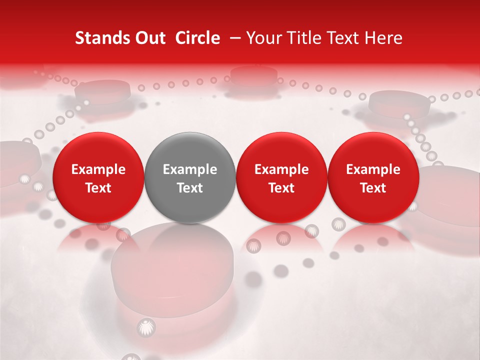 A Group Of Red Circles On A White Surface PowerPoint Template