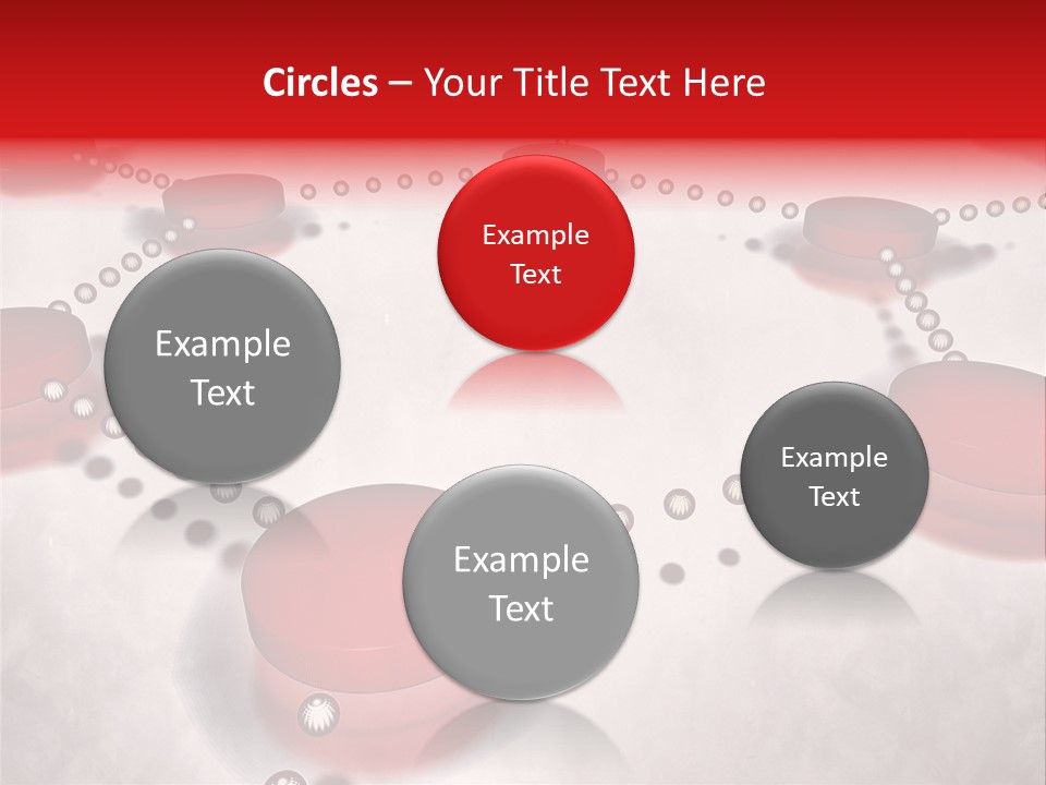 A Group Of Red Circles On A White Surface PowerPoint Template