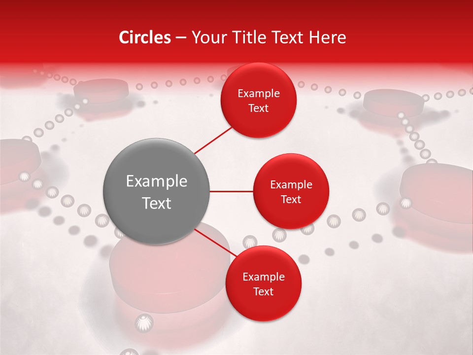 A Group Of Red Circles On A White Surface PowerPoint Template