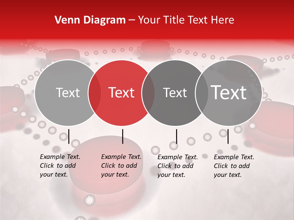 A Group Of Red Circles On A White Surface PowerPoint Template