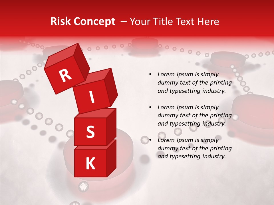 A Group Of Red Circles On A White Surface PowerPoint Template