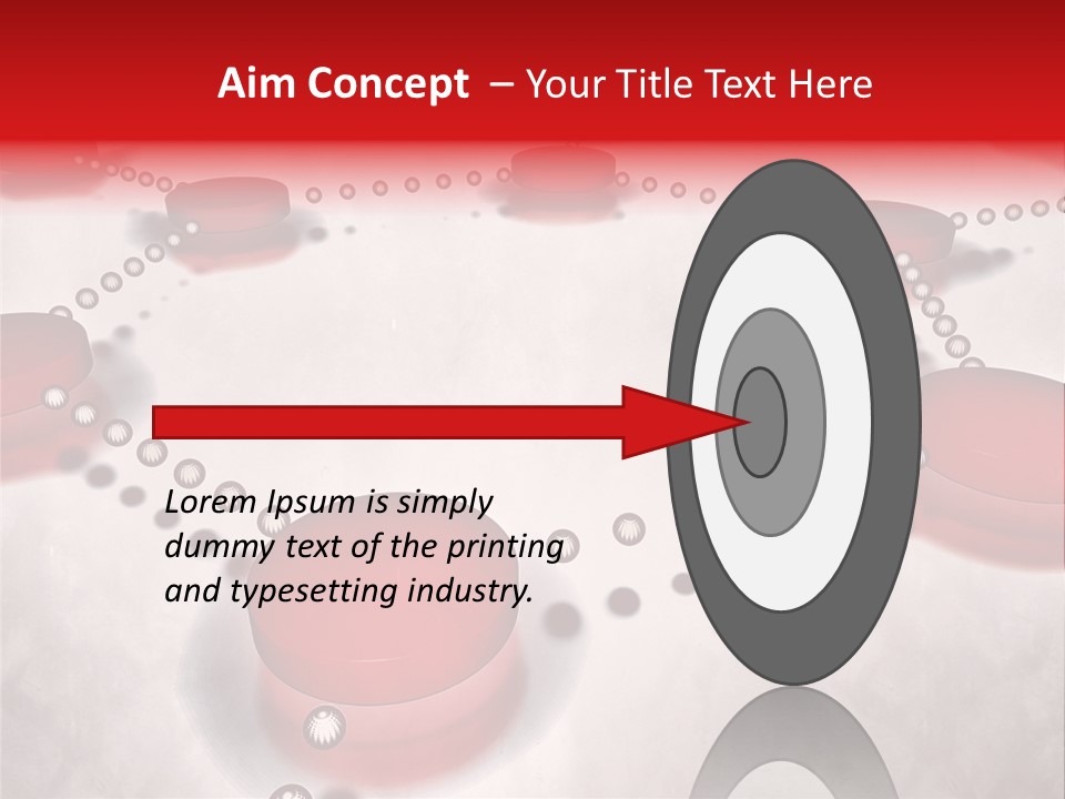 A Group Of Red Circles On A White Surface PowerPoint Template