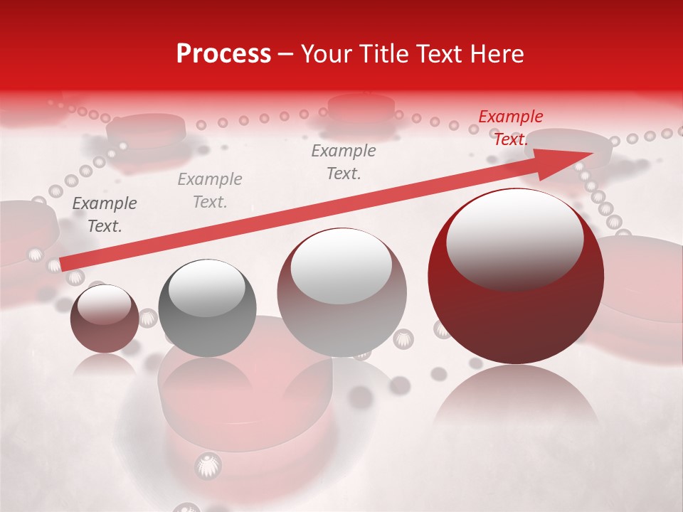 A Group Of Red Circles On A White Surface PowerPoint Template