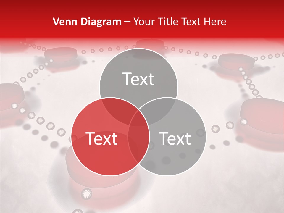 A Group Of Red Circles On A White Surface PowerPoint Template