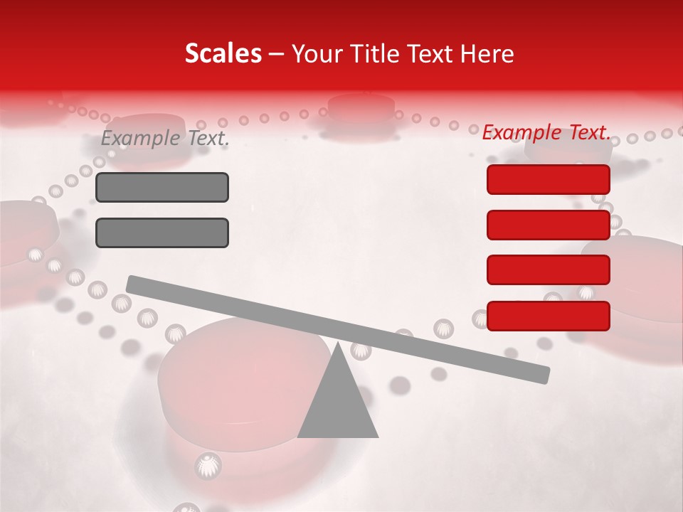 A Group Of Red Circles On A White Surface PowerPoint Template