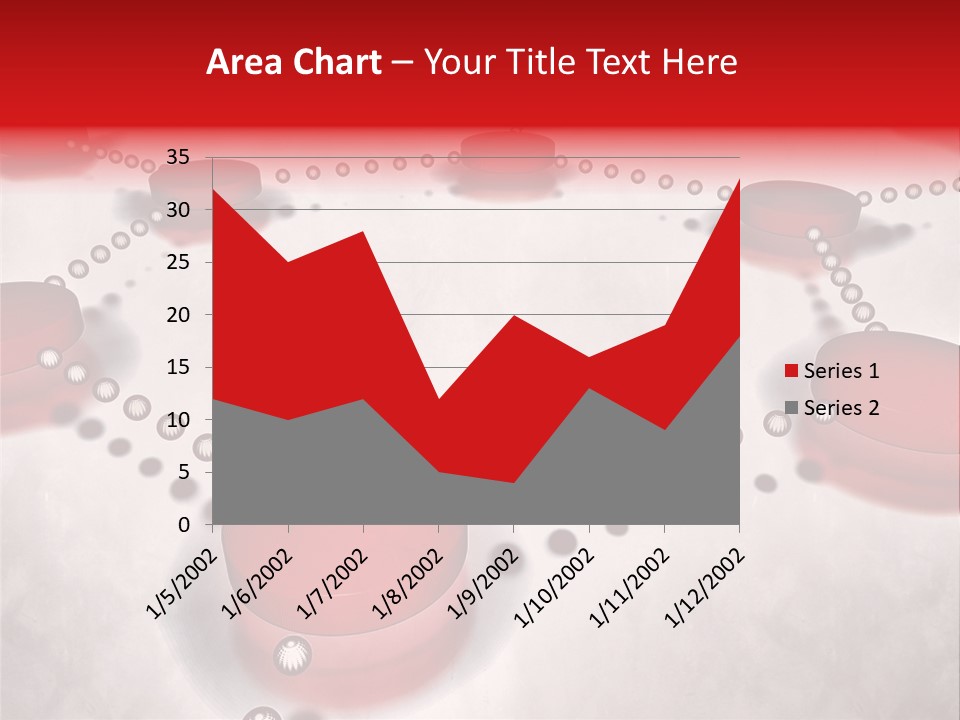 A Group Of Red Circles On A White Surface PowerPoint Template