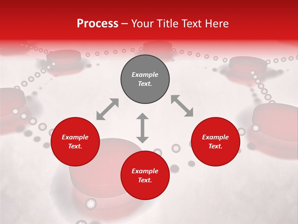 A Group Of Red Circles On A White Surface PowerPoint Template
