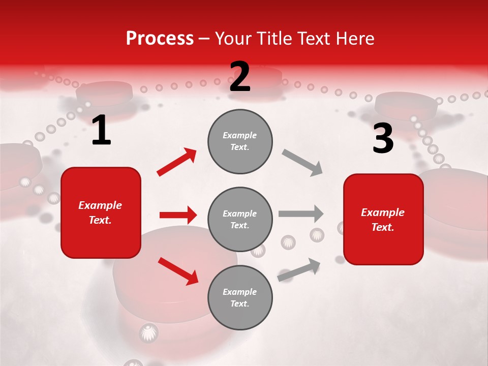 A Group Of Red Circles On A White Surface PowerPoint Template