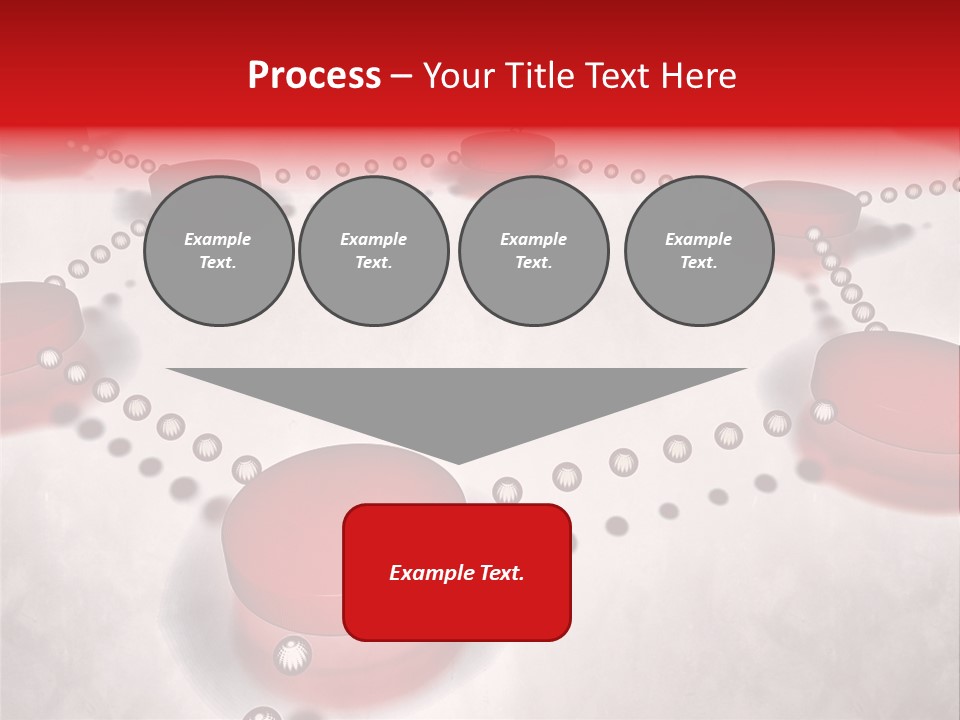 A Group Of Red Circles On A White Surface PowerPoint Template