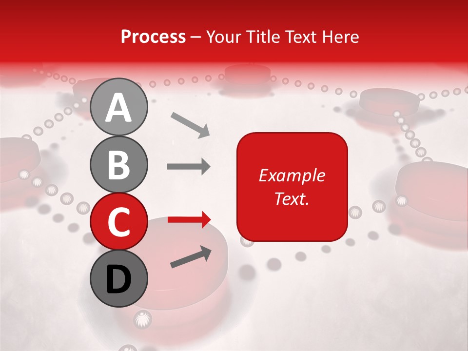 A Group Of Red Circles On A White Surface PowerPoint Template