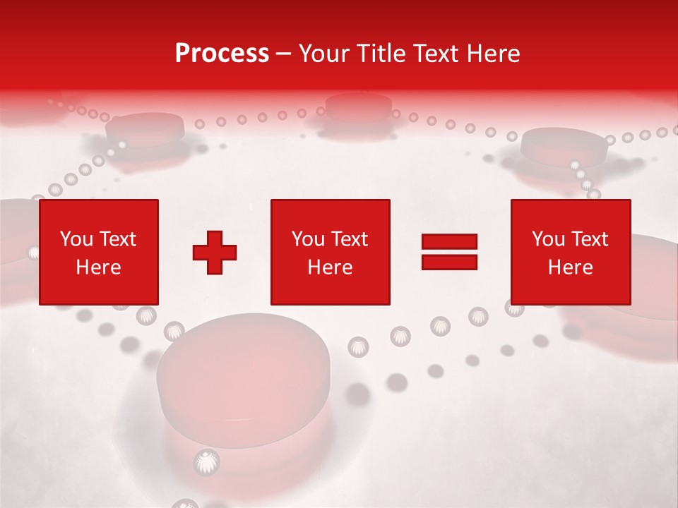 A Group Of Red Circles On A White Surface PowerPoint Template
