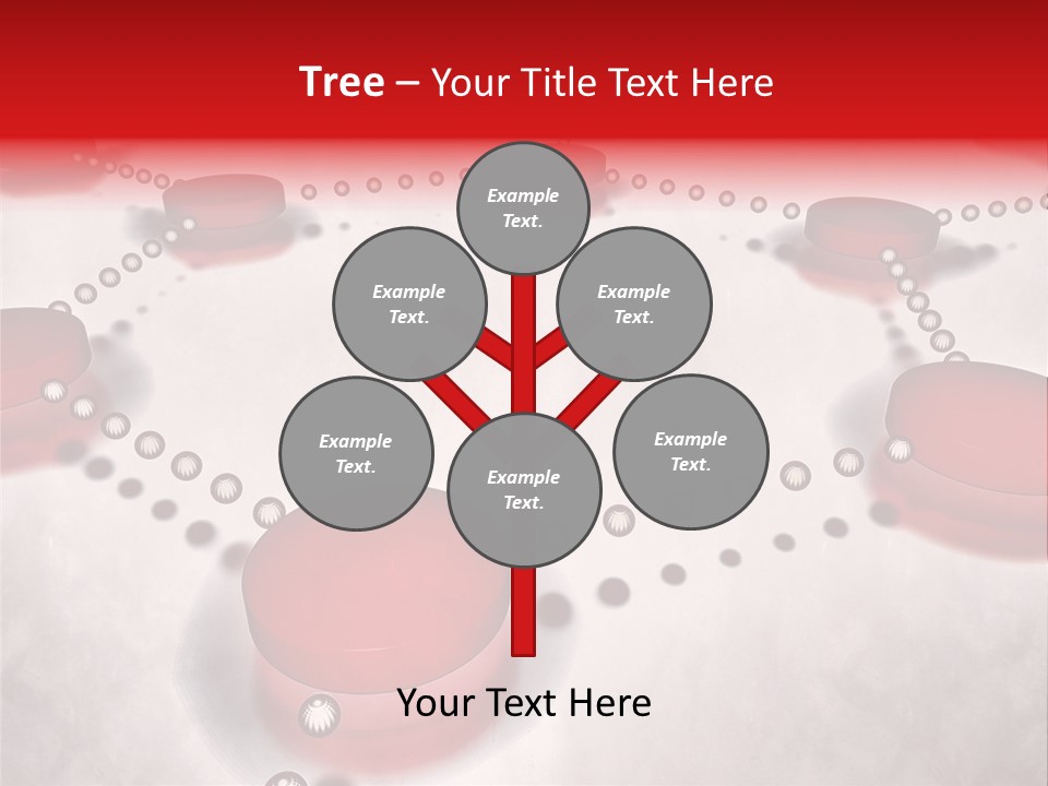 A Group Of Red Circles On A White Surface PowerPoint Template