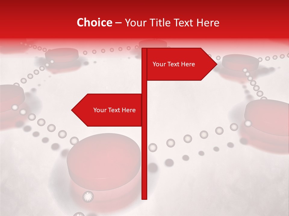 A Group Of Red Circles On A White Surface PowerPoint Template