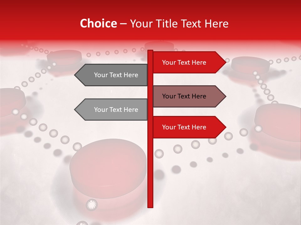 A Group Of Red Circles On A White Surface PowerPoint Template