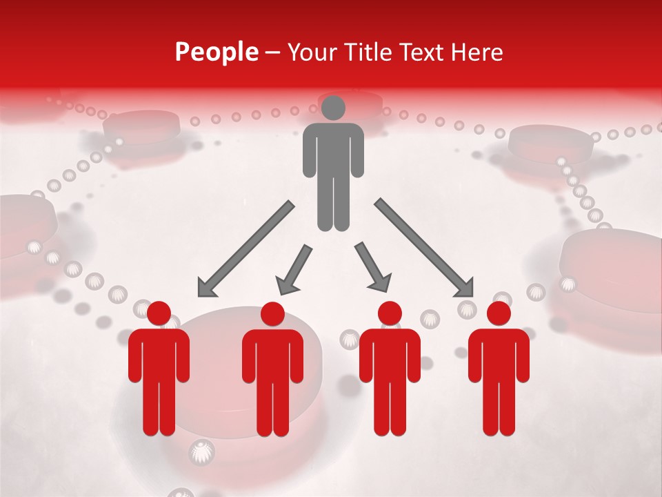 A Group Of Red Circles On A White Surface PowerPoint Template