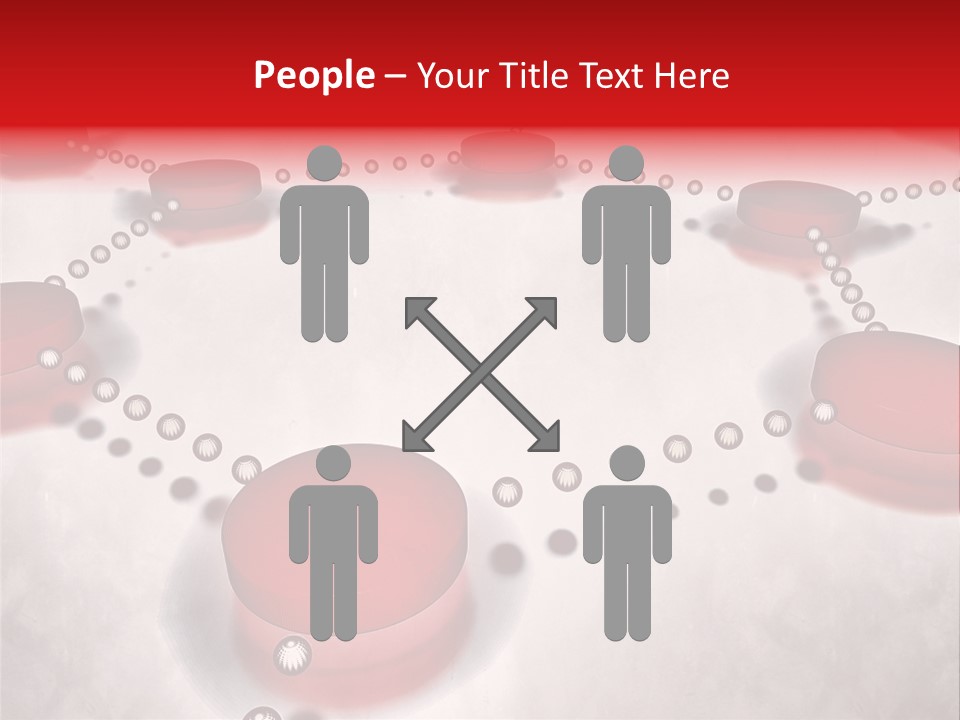 A Group Of Red Circles On A White Surface PowerPoint Template