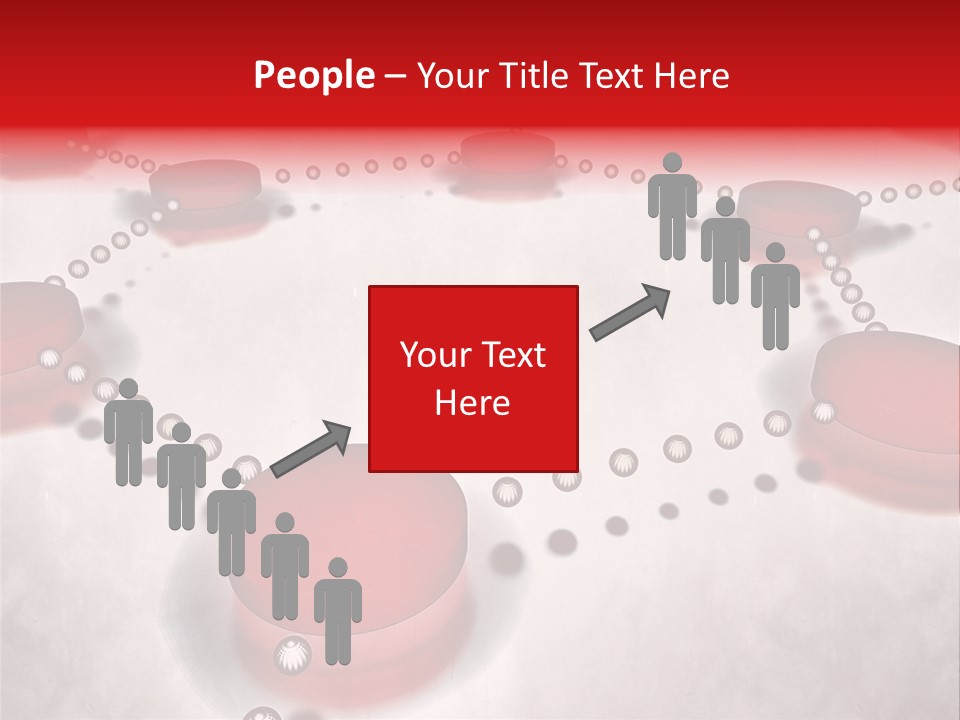 A Group Of Red Circles On A White Surface PowerPoint Template