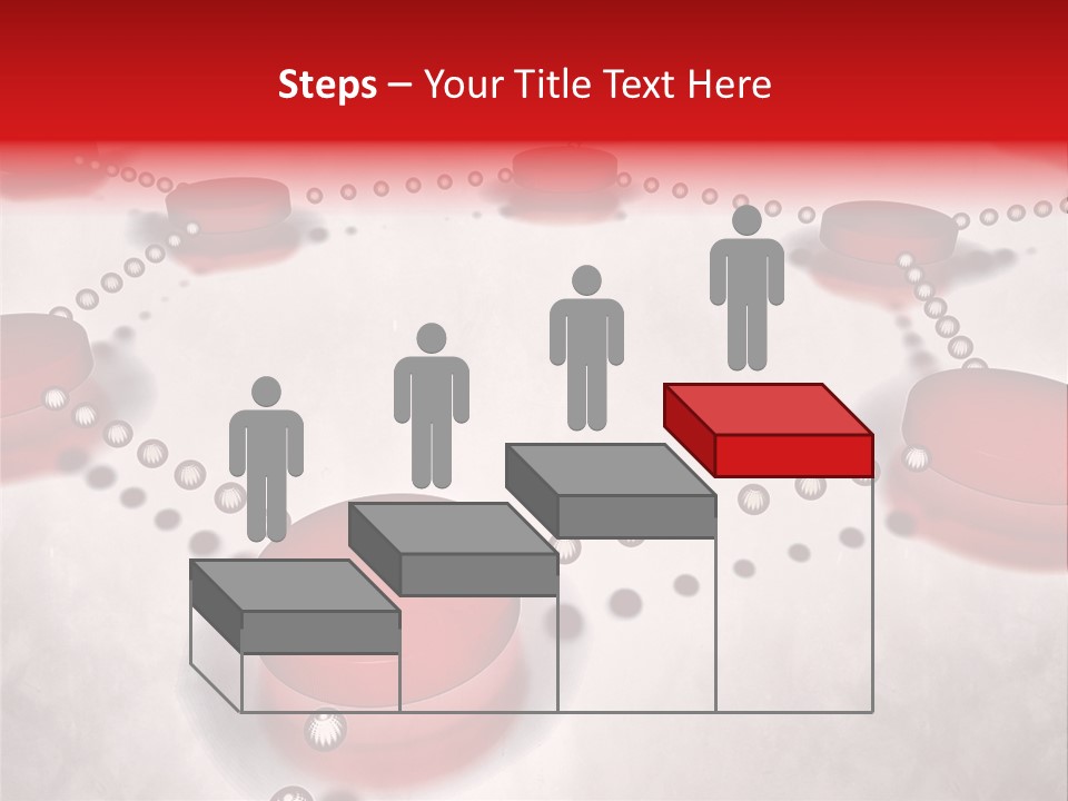 A Group Of Red Circles On A White Surface PowerPoint Template