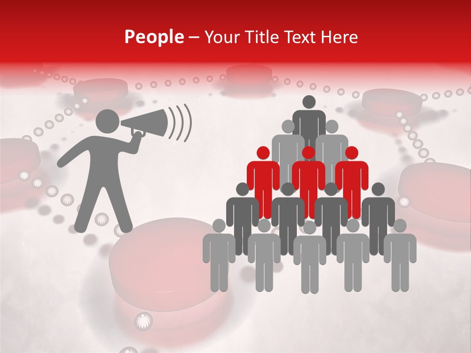 A Group Of Red Circles On A White Surface PowerPoint Template