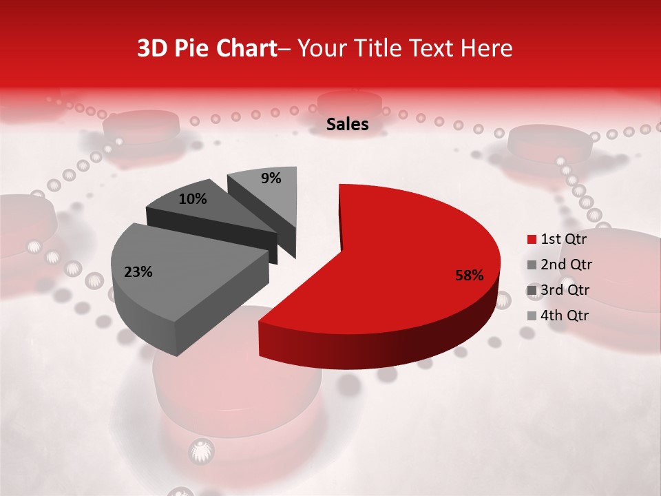 A Group Of Red Circles On A White Surface PowerPoint Template