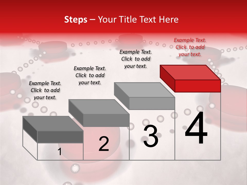 A Group Of Red Circles On A White Surface PowerPoint Template