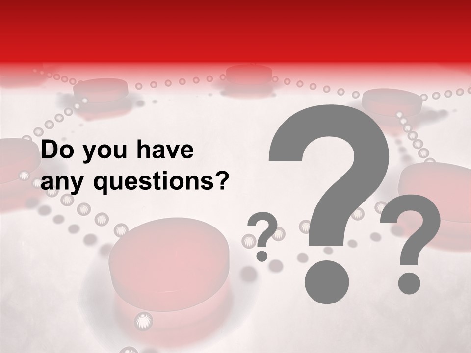 A Group Of Red Circles On A White Surface PowerPoint Template