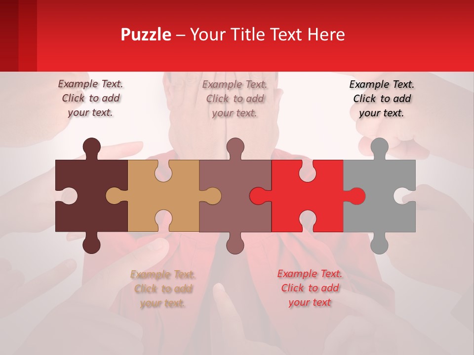 A Group Of People Covering Their Faces With Their Hands PowerPoint Template