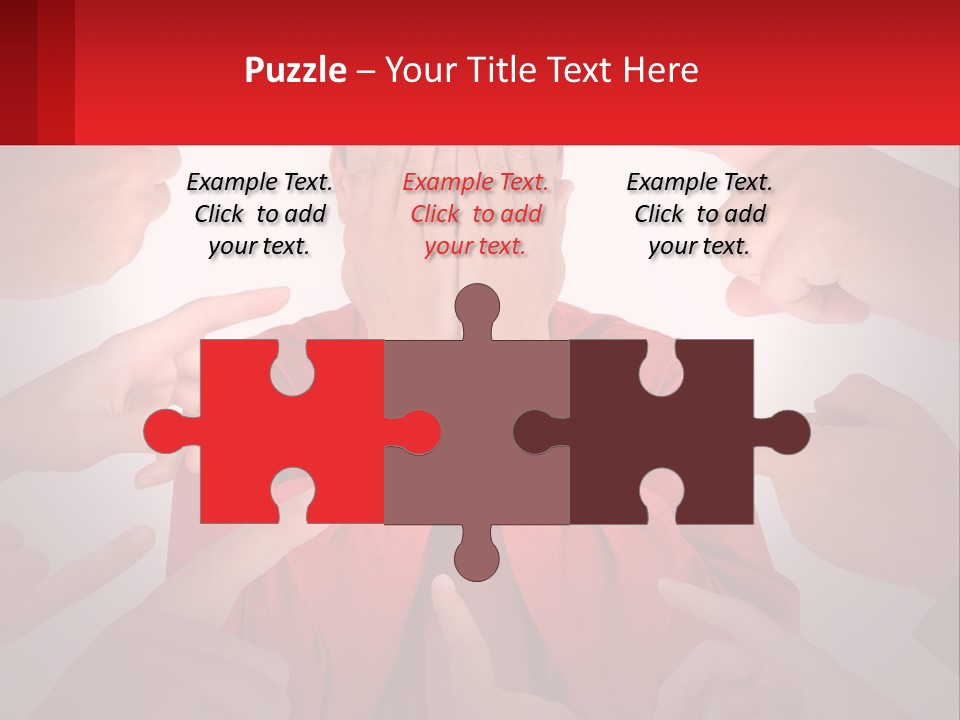 A Group Of People Covering Their Faces With Their Hands PowerPoint Template