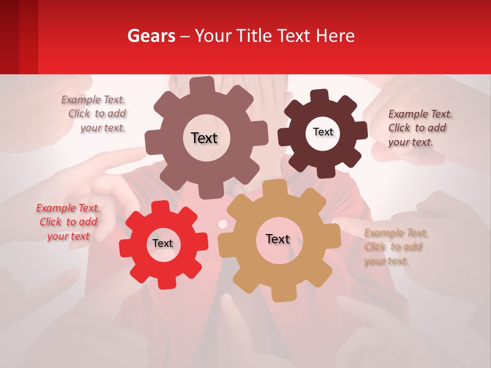 A Group Of People Covering Their Faces With Their Hands PowerPoint Template