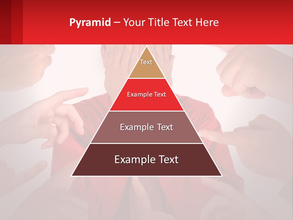 A Group Of People Covering Their Faces With Their Hands PowerPoint Template
