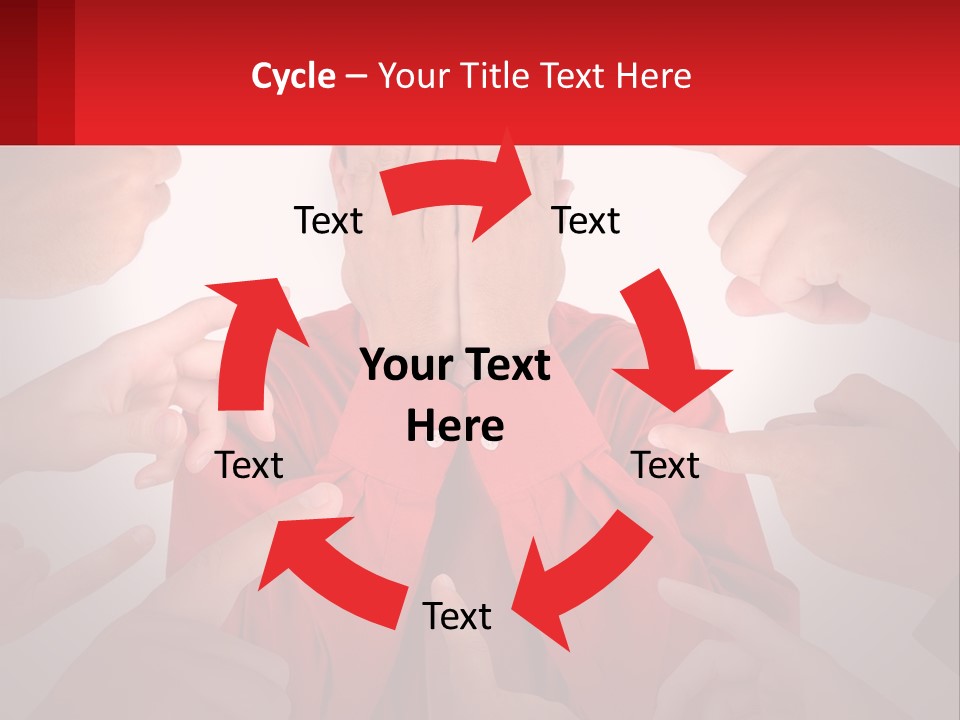 A Group Of People Covering Their Faces With Their Hands PowerPoint Template