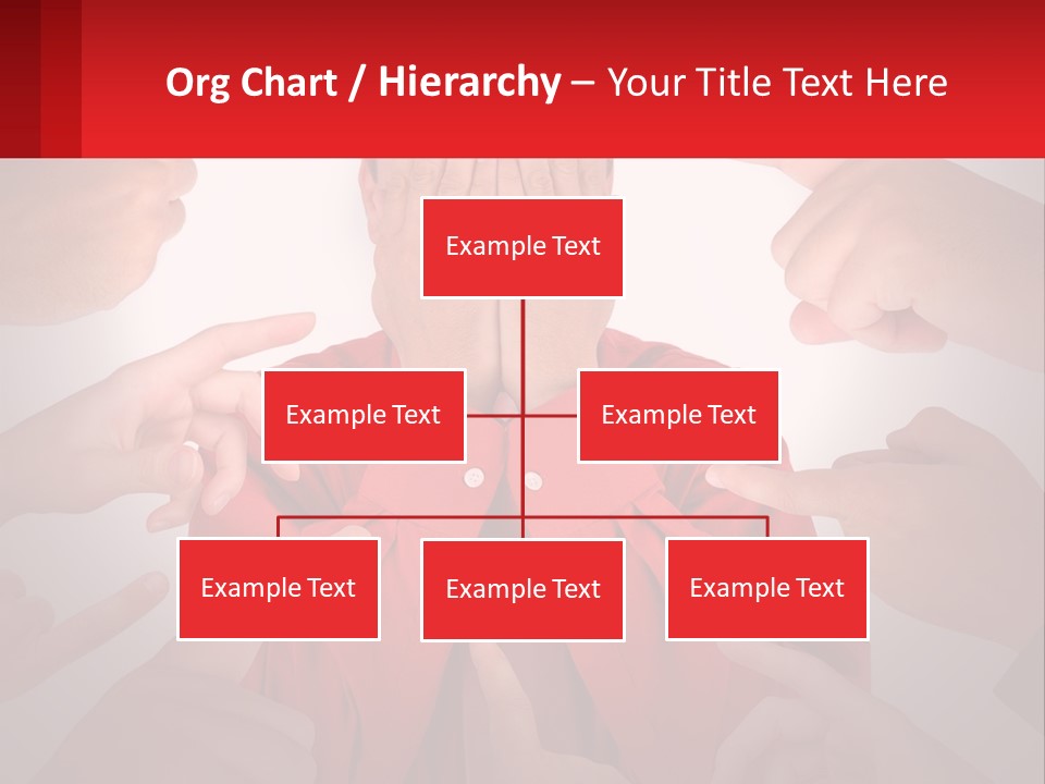 A Group Of People Covering Their Faces With Their Hands PowerPoint Template