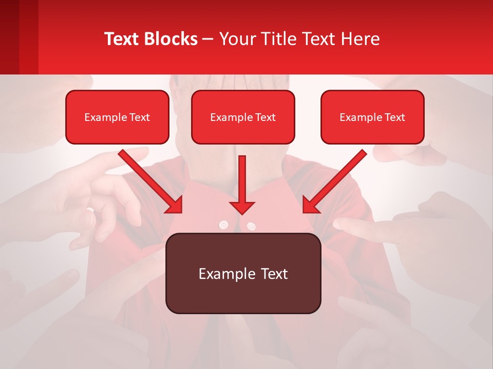 A Group Of People Covering Their Faces With Their Hands PowerPoint Template