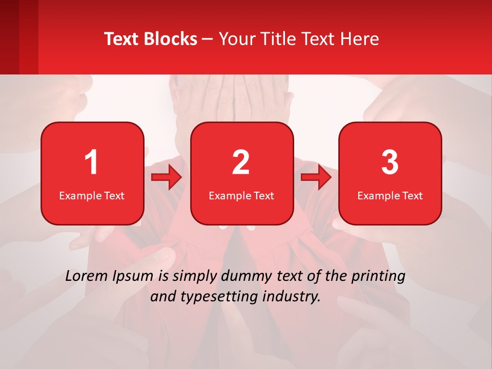A Group Of People Covering Their Faces With Their Hands PowerPoint Template