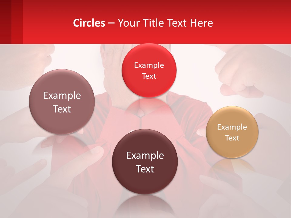 A Group Of People Covering Their Faces With Their Hands PowerPoint Template