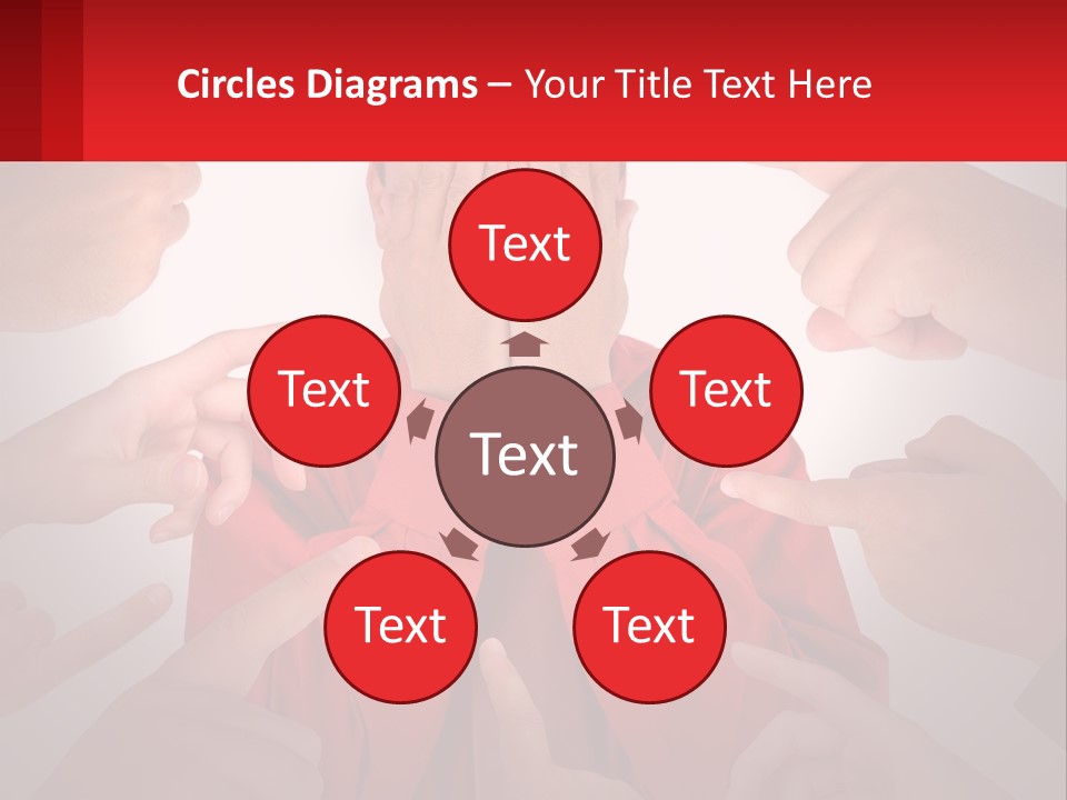 A Group Of People Covering Their Faces With Their Hands PowerPoint Template