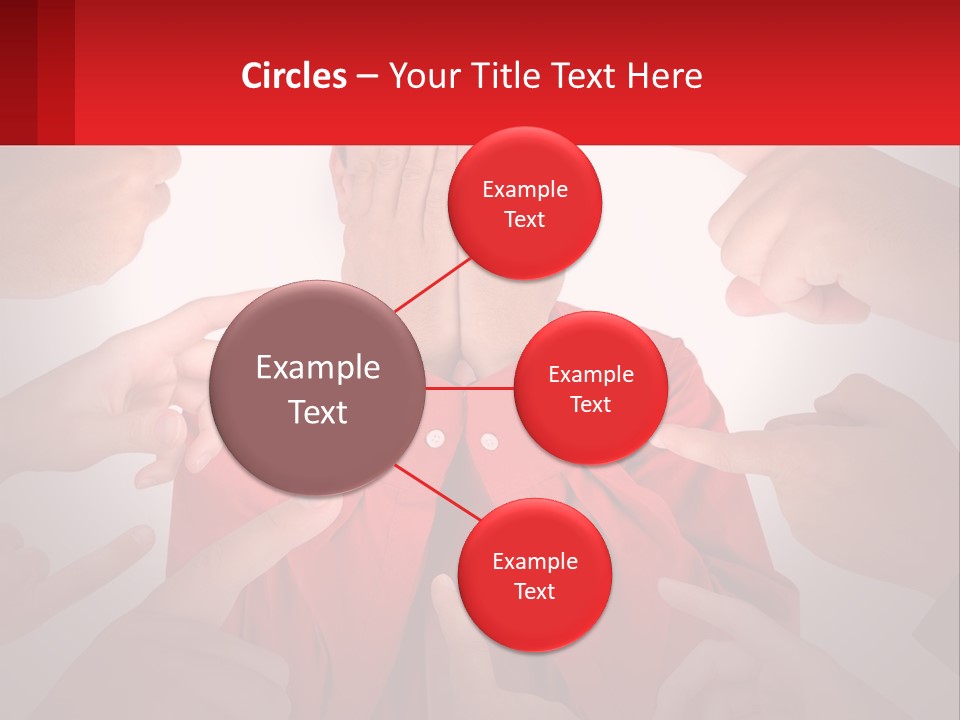 A Group Of People Covering Their Faces With Their Hands PowerPoint Template