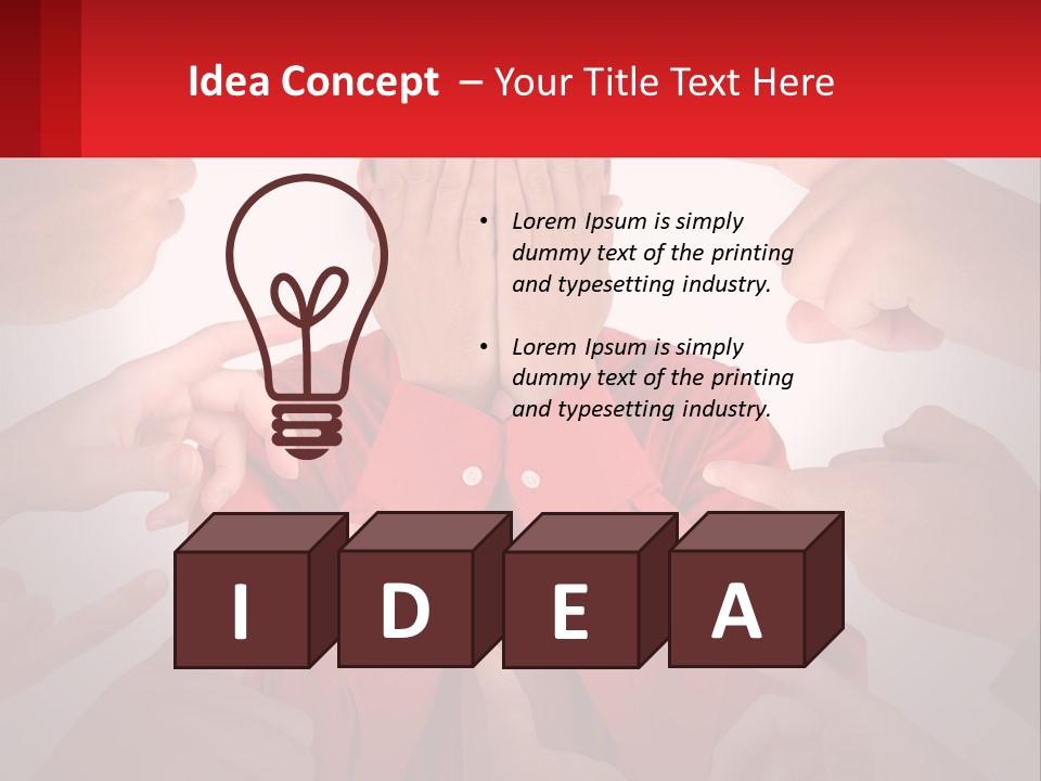 A Group Of People Covering Their Faces With Their Hands PowerPoint Template