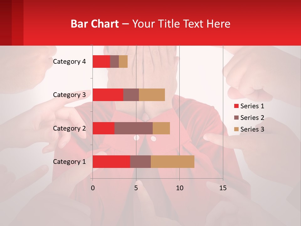 A Group Of People Covering Their Faces With Their Hands PowerPoint Template