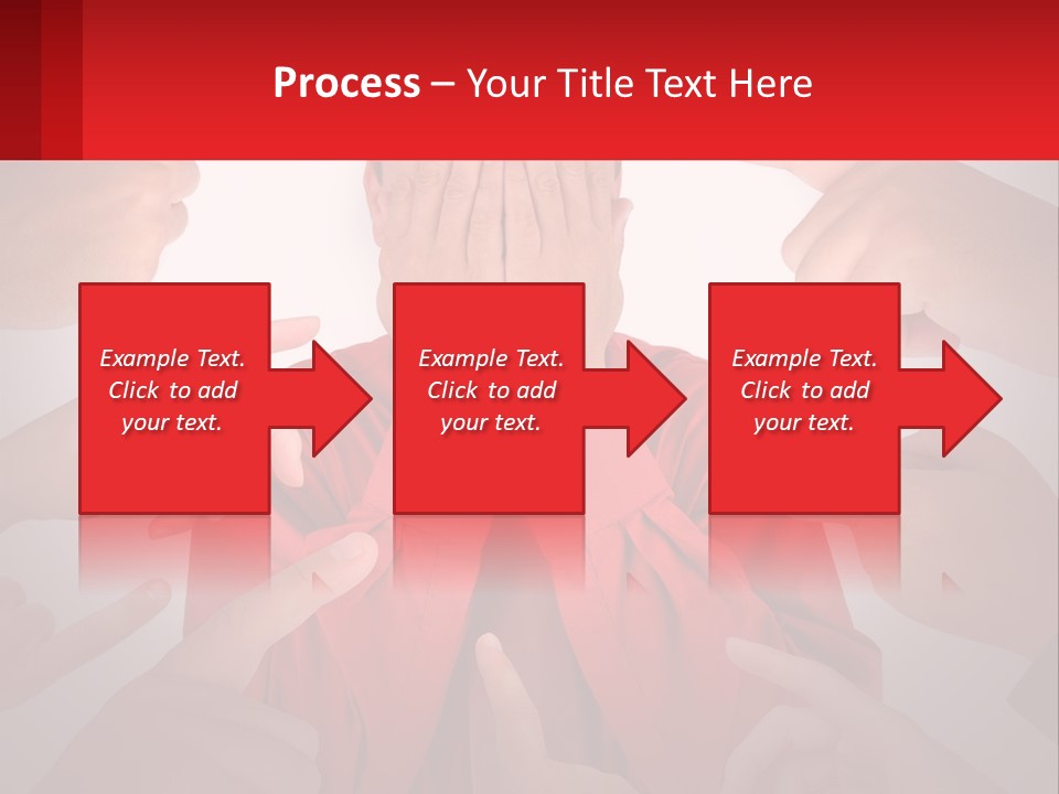A Group Of People Covering Their Faces With Their Hands PowerPoint Template