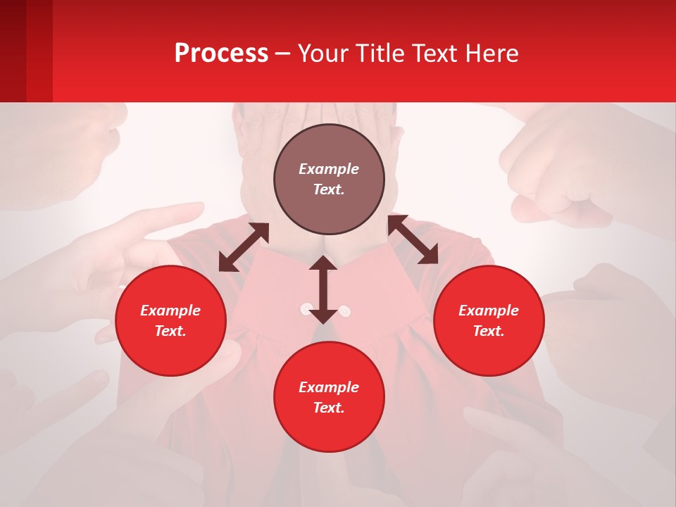A Group Of People Covering Their Faces With Their Hands PowerPoint Template