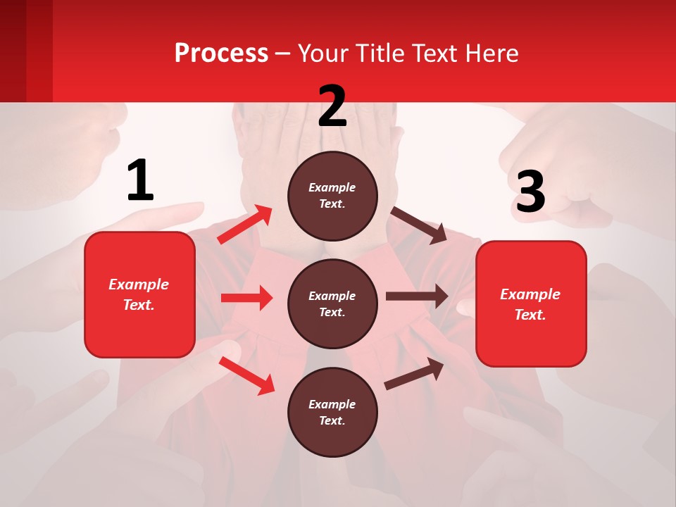 A Group Of People Covering Their Faces With Their Hands PowerPoint Template