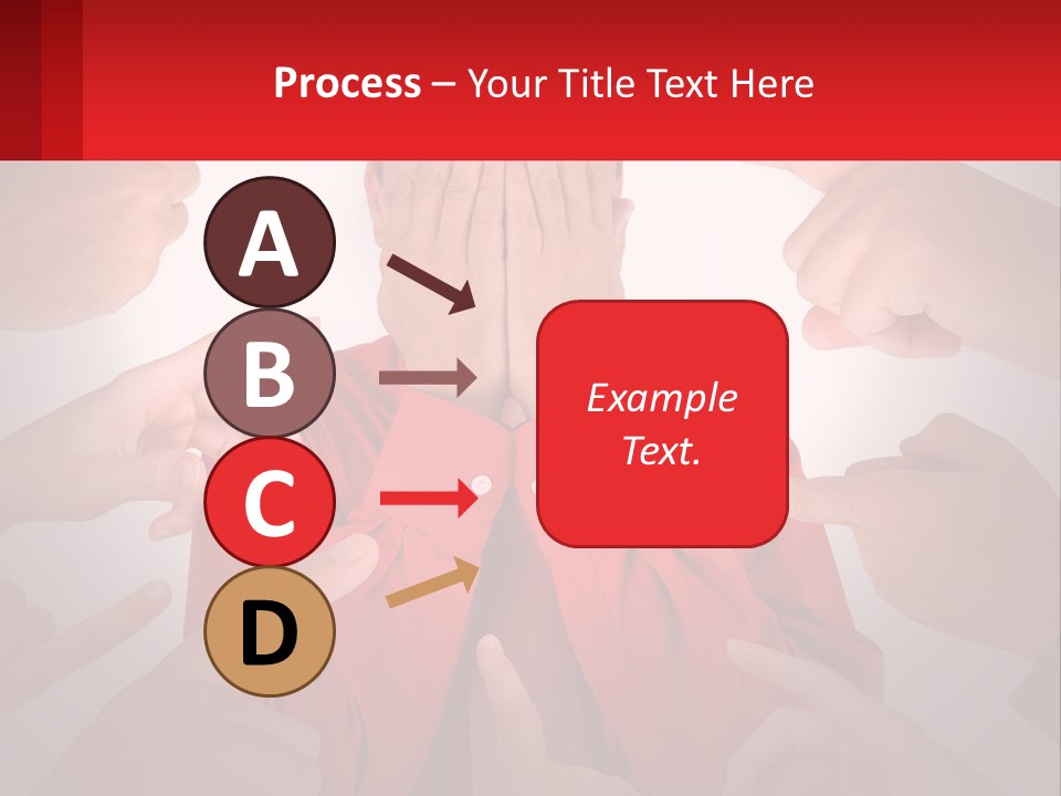 A Group Of People Covering Their Faces With Their Hands PowerPoint Template